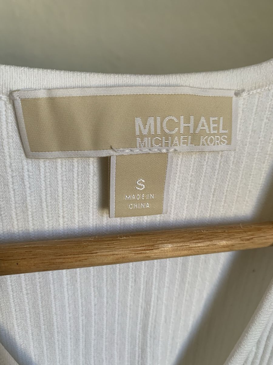 Michael Kors Vestiti: Robe blanche effet plissé Michael Kors – Nuovo e nell'imballaggio originale da Genève venduto da rez_c6c6 1