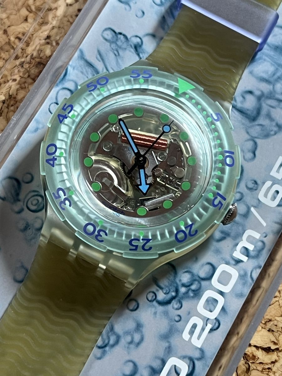 Swatch Orologi: Swatch SCUBA DIVER lightblue – Usato da Basel venduto da bellespirit 8