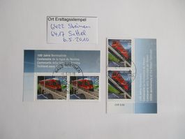Voll Ort Ersttagsstempel 6422 Steinen + 6417 Sattel