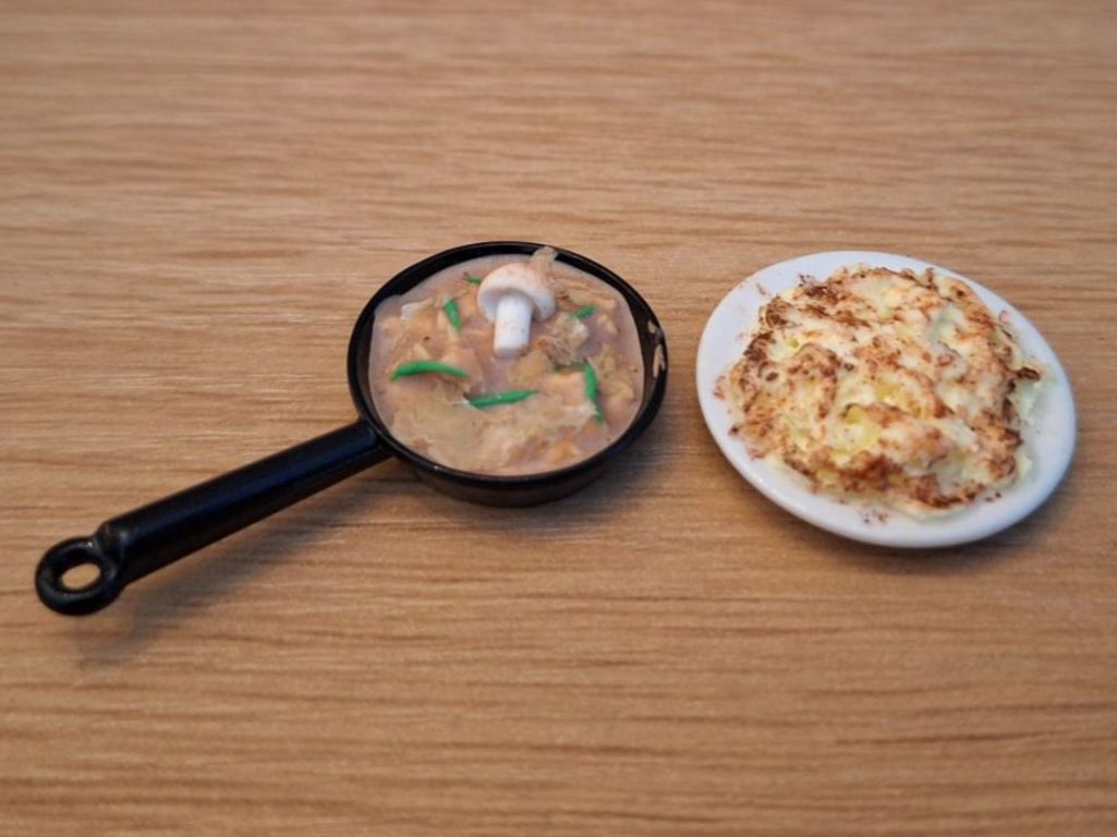 Puppenhäuser & -möbel: Geschnetzeltes mit Rösti, Handgemacht – Neu (gemäss Beschreibung) aus Zürich von HandmadeTinyFood 3