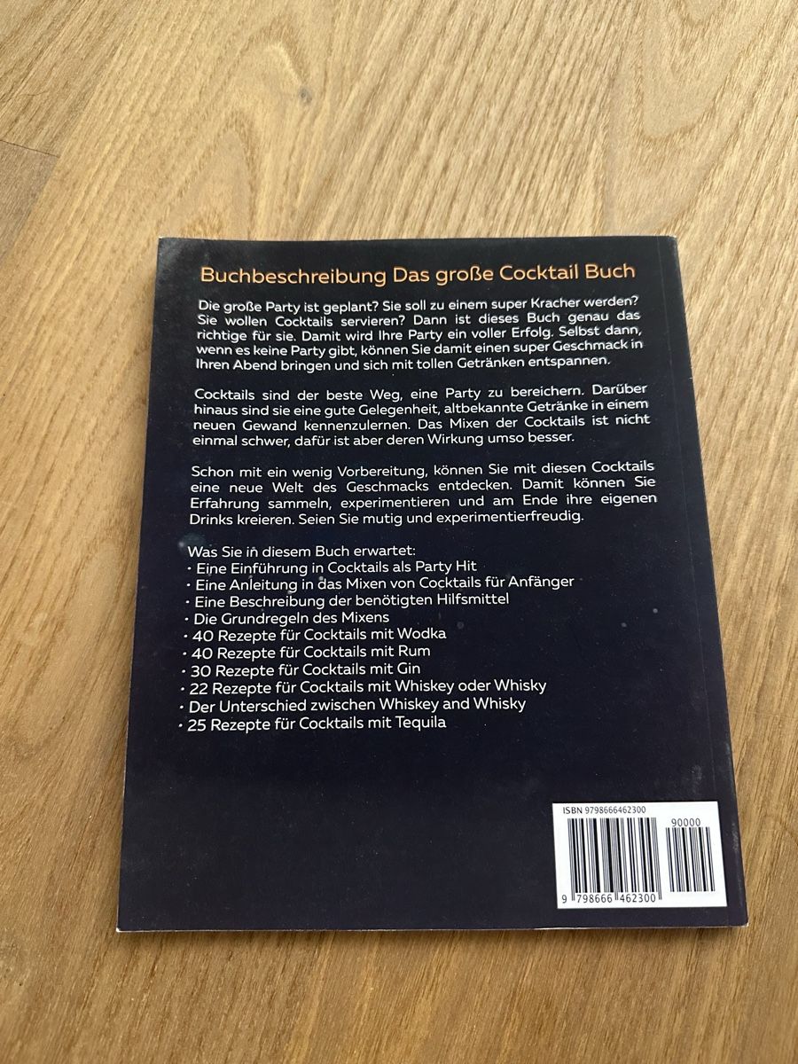 Libri: Cocktail Buch – Nuovo (secondo la descrizione) da Bad Ragaz venduto da Fischer_17 2