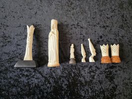 Antike Figuren , Handgeschnitzt, Selten!