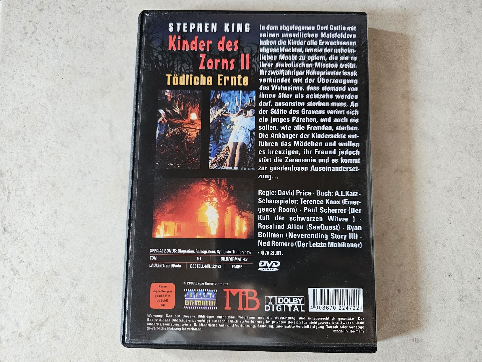 Tutti i DVDs: Kinder des Zorns ll  -  Tödliche Ernte – Usato da Schneisingen venduto da backstore24 1