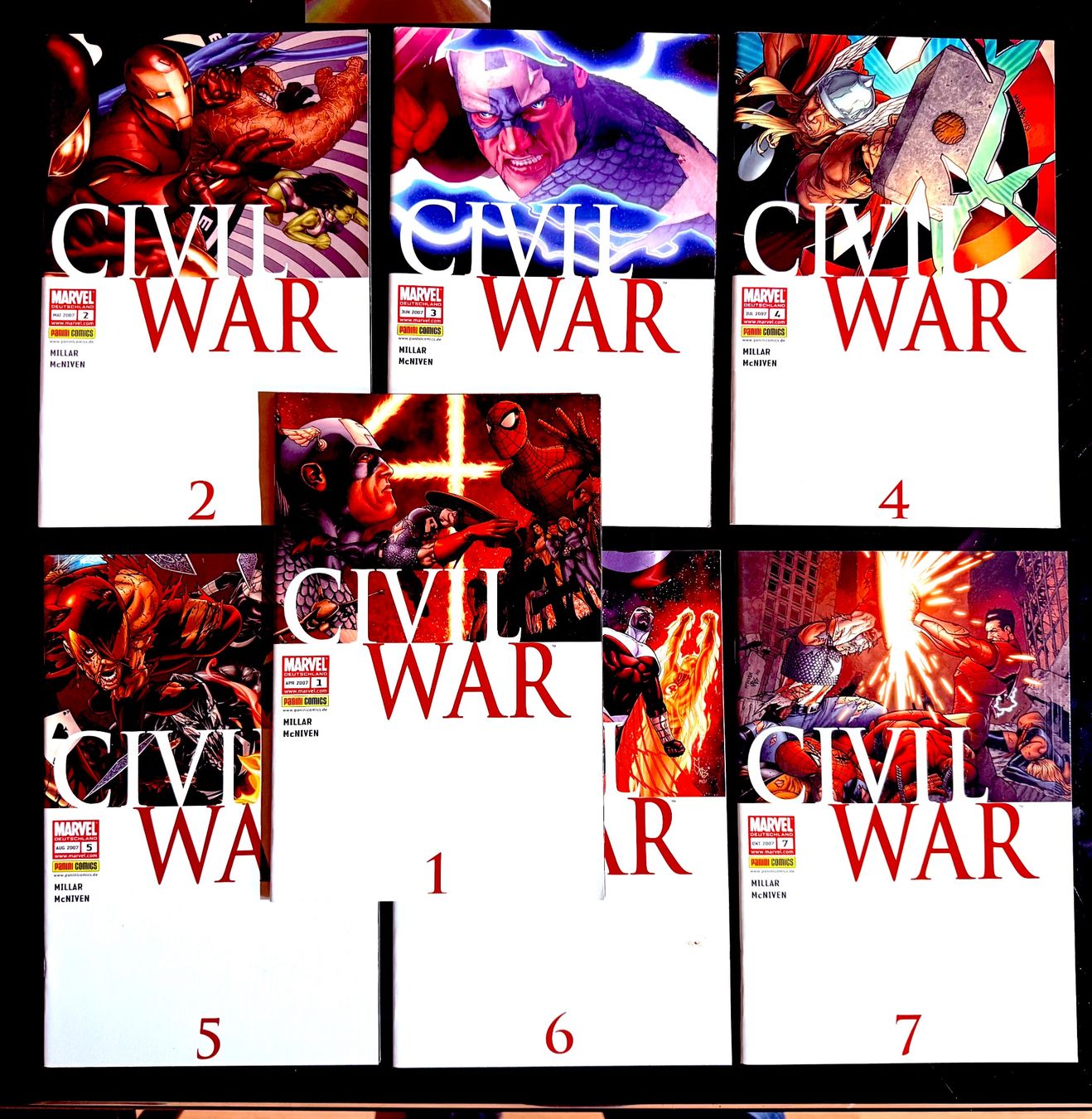 Fumetti: MARVEL Comics: CIVIL WAR row. New. – Nuovo (secondo la descrizione) da Zuerich venduto da SonderArt-Wertgut 1