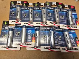 10x LI-ION 18650 Akku 3,6V 3400mAh