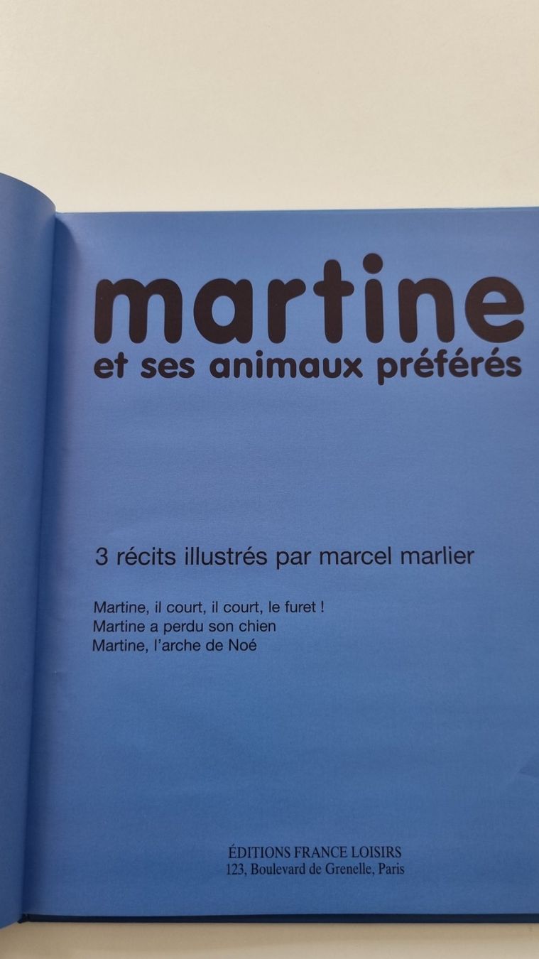 Libri: Martine et ses animaux préférls – Usato da La Chaux-de-Fonds venduto da mikilo1 1