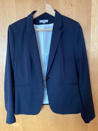 Damen Blazer von H&M, dunkelblau, selten getragen