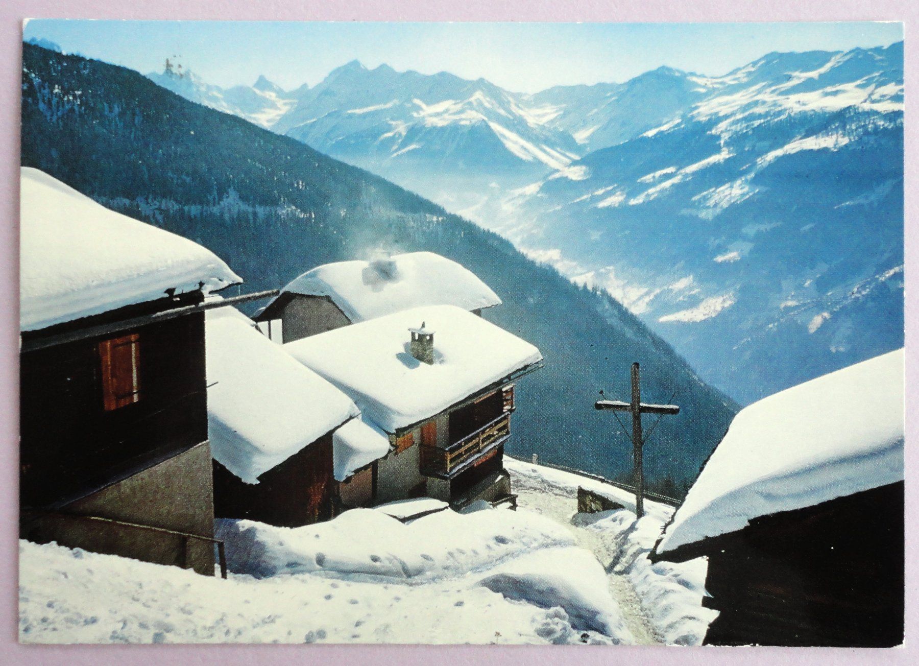 Cartoline postali: Hiver à Chandolin, Val d' Anniviers – Usato da Fétigny venduto da Billy2miny