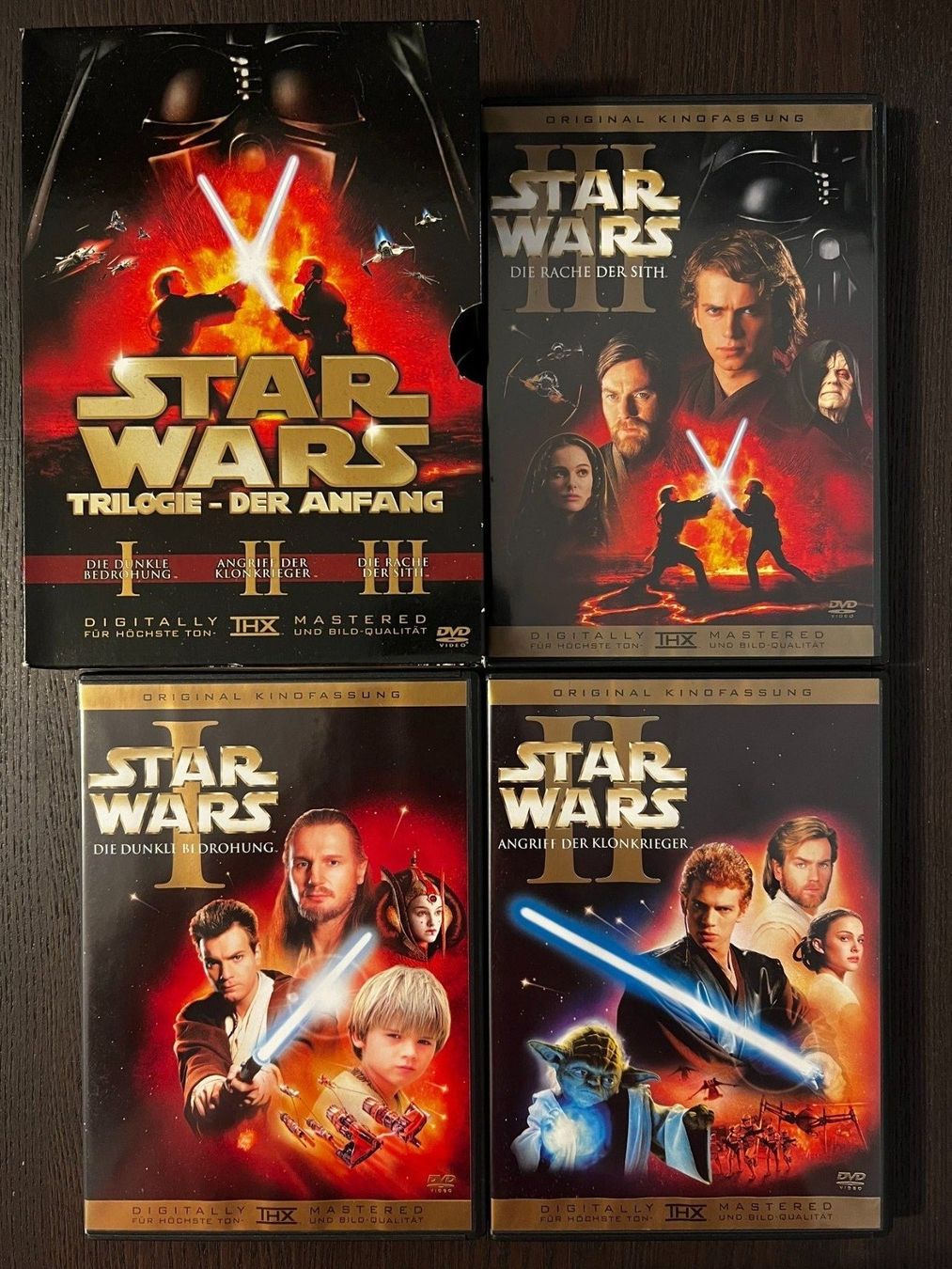 Tutti i DVDs: Star Wars - Teil 1 bis 3 – Usato da Zürich venduto da FilmFreunde 2