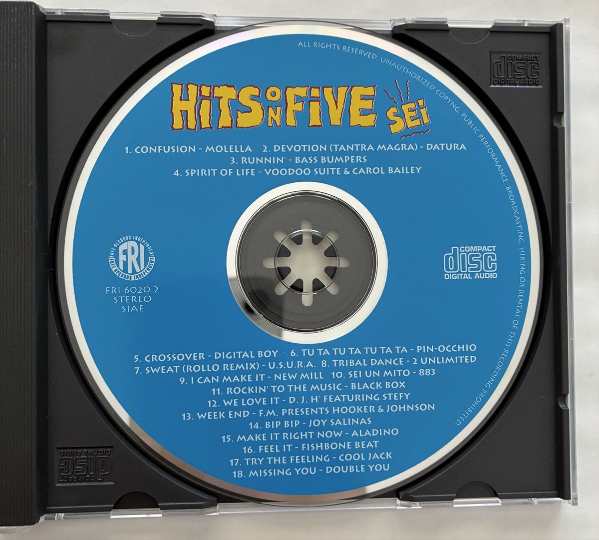 CDs: HITS ON FIVE SEI - VARIOUS (1993) – D'occasion à Sarnen par m-basic 2