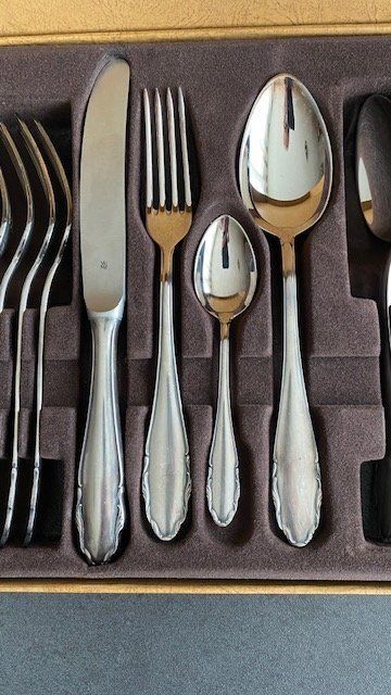 Set di posate: Service de table, couverts, en plaqué argent, neuf – Nuovo (secondo la descrizione) da Meyrin venduto da Abac007 4