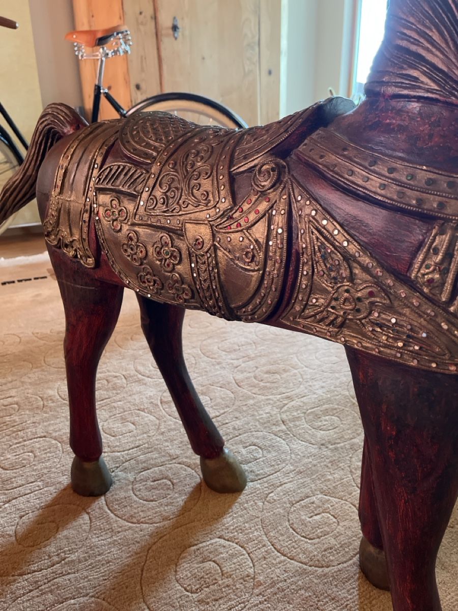 Sculture & Statue: Pferd aus Holz – Usato da Hosenruck venduto da abakadabra 2