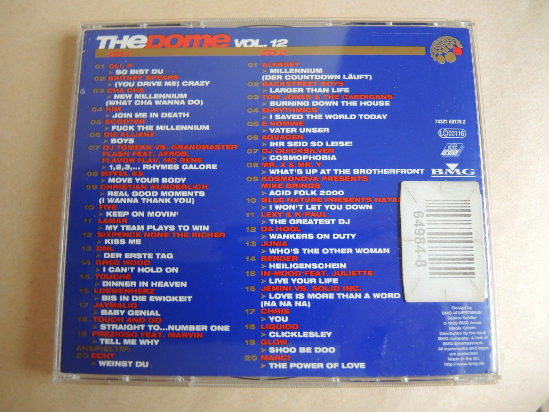 CD: The Dome Vol. 12 - Die Chartparty der Megastars , Doppel CD – Usato da Rorschach venduto da Pop-upBrocki 4