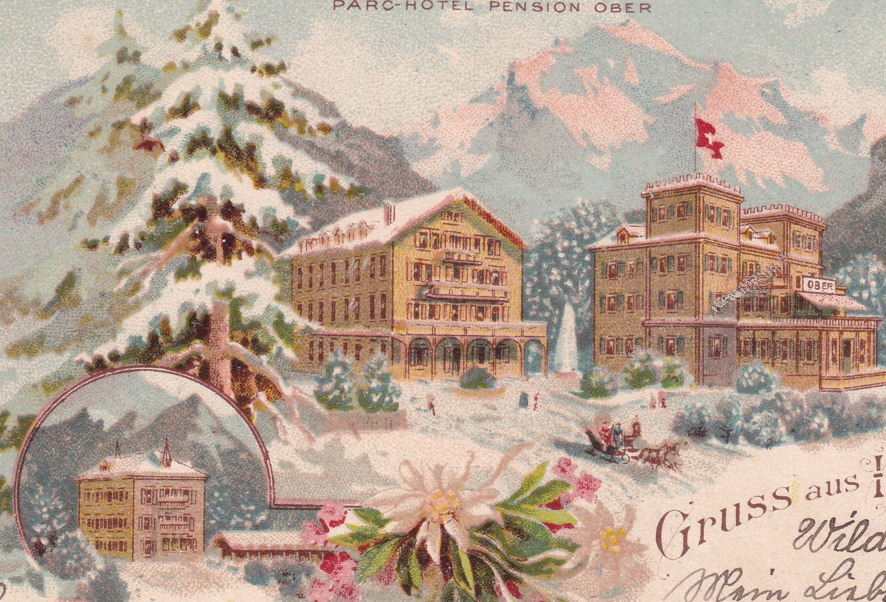 Cartoline postali: Gruss aus Interlaken (1900) – Usato da Cormoret venduto da Pascalll2001 1