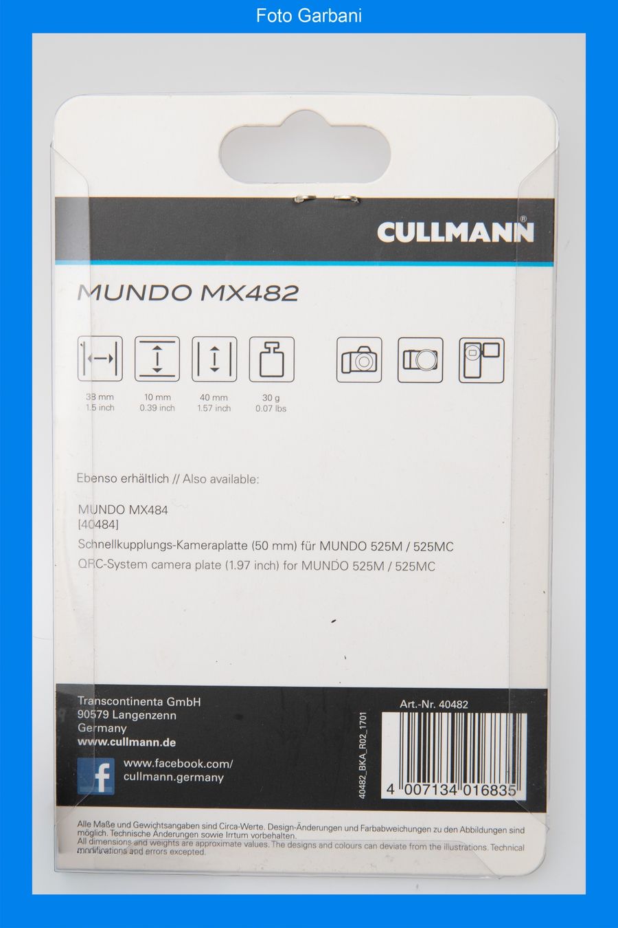 Cavalletti: Cullmann Mundo MX482 – Nuovo e nell'imballaggio originale da Muralto venduto da FotoGarbani 1
