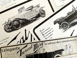 Turcat Méry Cars - 5 Alte Werbungen / Publicités 1913/24