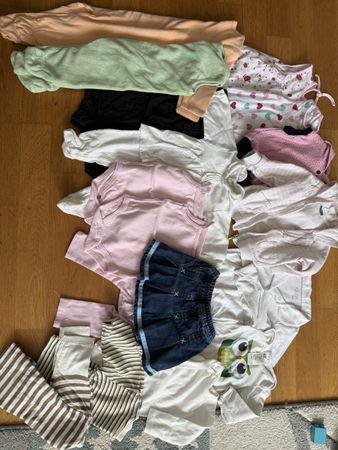 Babykleider Kleidung Mädchchen 20 teilig Gr. 62/68