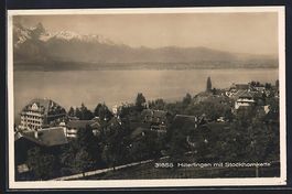 Hilterfingen, Teilansicht mit Stockhornk