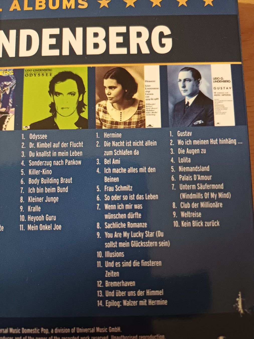 CD: Udo Lindenberg: 5 Original Albums – Usato da Jona venduto da Rreto71 5