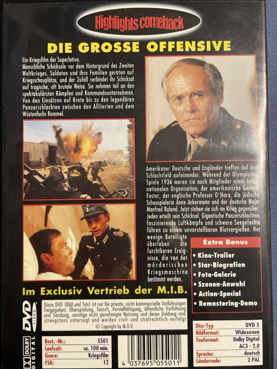 Alle DVDs: Die grosse Offensive  (1978) – Gebraucht aus Waldenburg von Mimily33 1