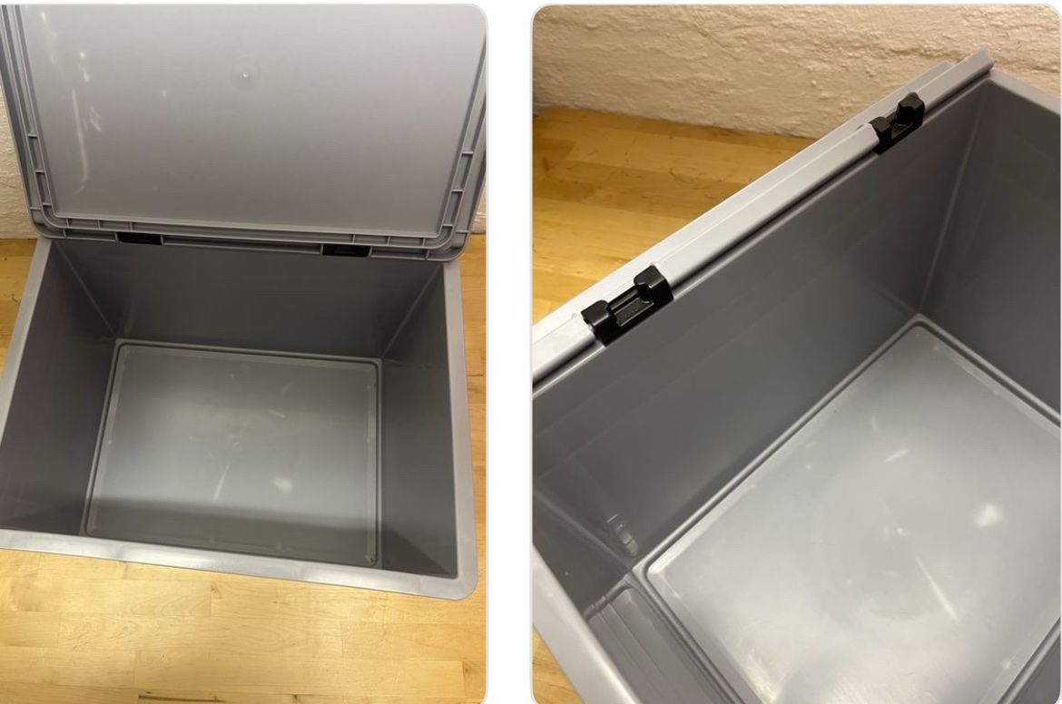 Casse di trasporto: AUER-Stapelkiste Grau mit Deckel 40x30x28.5cm – Usato da Winterthur venduto da Rawo26 8