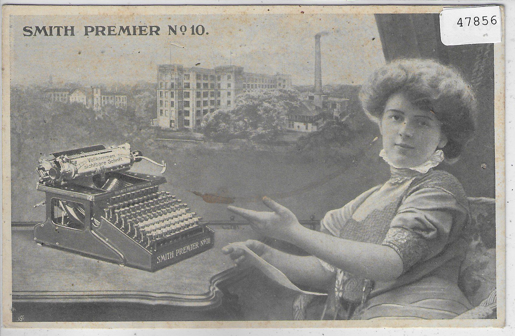 Cartoline postali: Smith Premier No. 10 - Schreibmaschine – Difettoso da Ettingen venduto da Kartenplanet