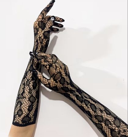 Guanti a pizzo-1size👌unisex 👌nuovo