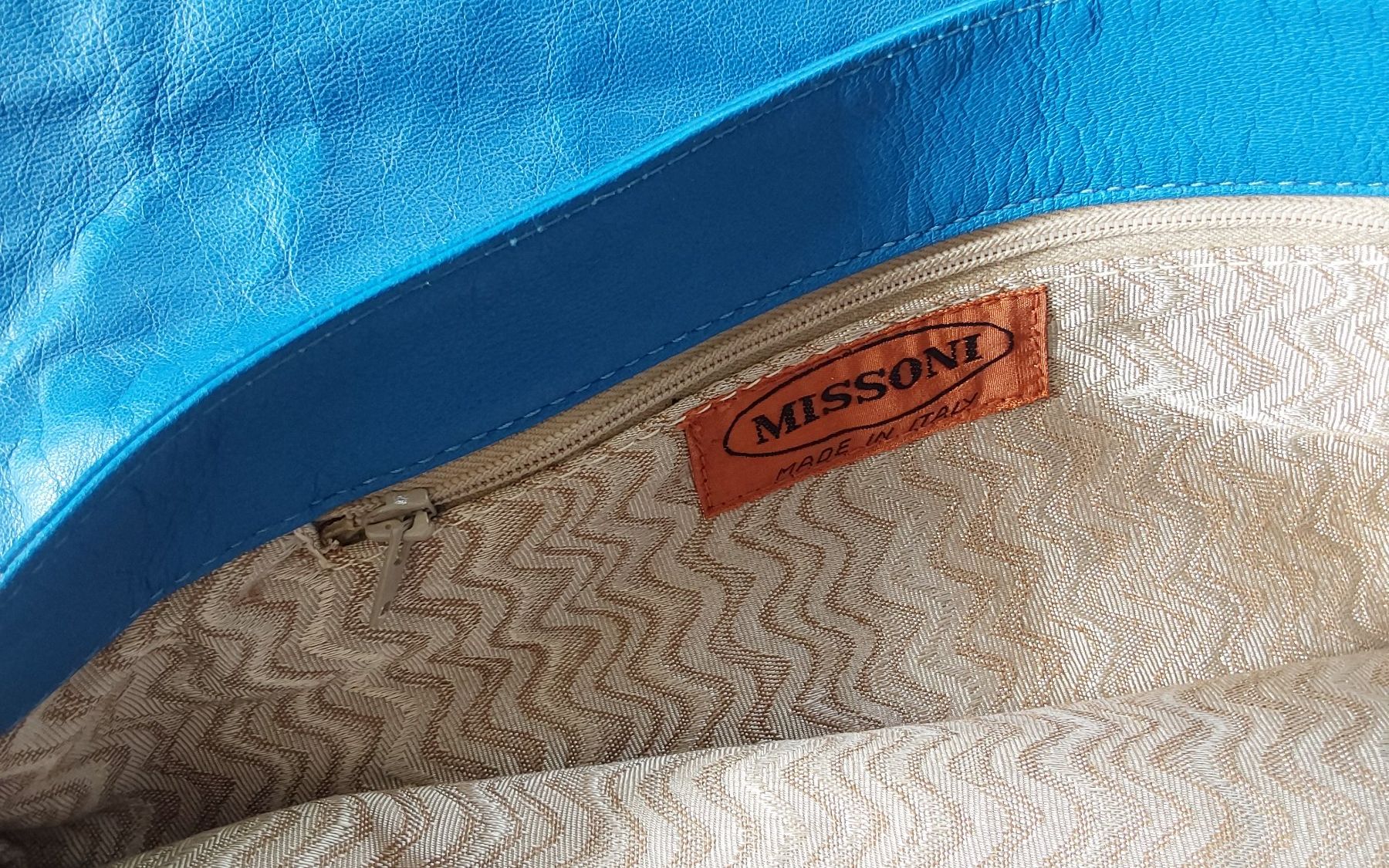 Missoni Borse da donna: Tasche Leder blau Missoni – Nuovo (secondo la descrizione) da Köniz venduto da scopello12 8