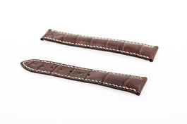 Omega 21mm brown leather strap 980000079 NEW