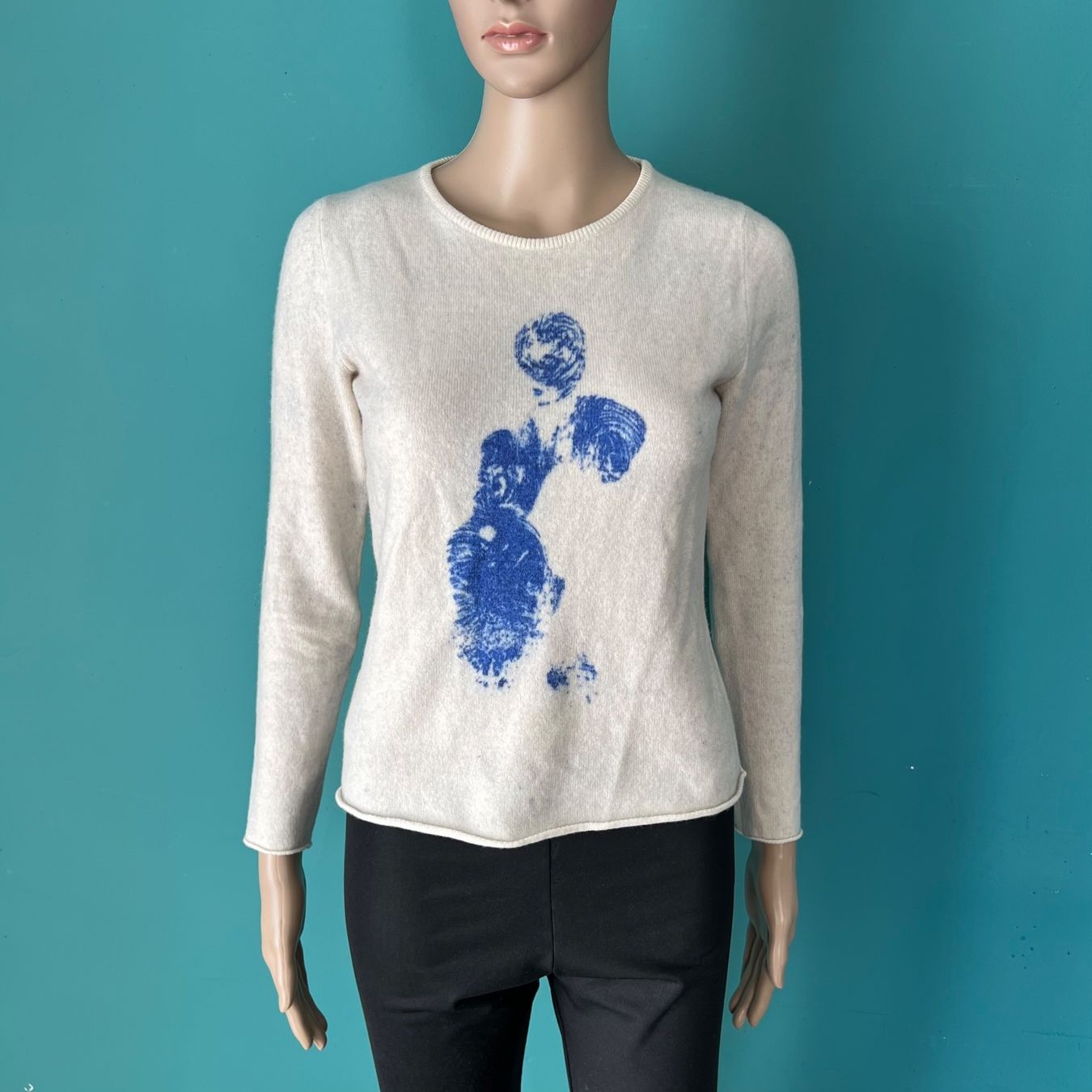 Maglioni & Felpe: LUCIEN PELLAT-FINET Kaschmir Pullover mit Yves Klein Print – Usato da Zürich venduto da ClosetQueen