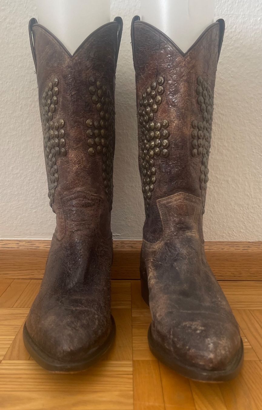 Damenschuhe: echte, aus rohem Leder gefertigte Westernboots – Neu (gemäss Beschreibung) aus Ftan von ch__68hf