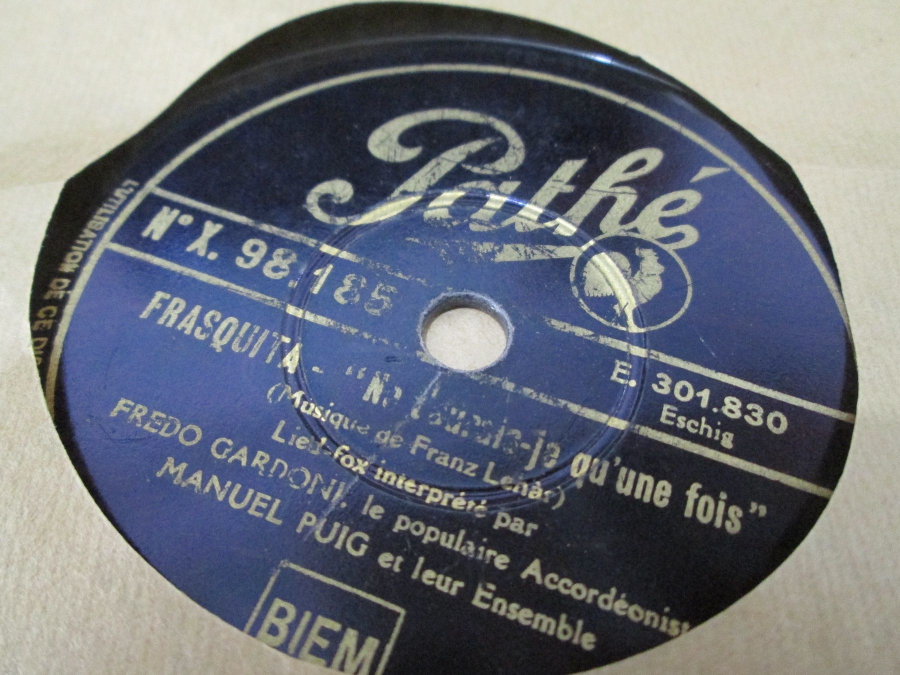 Schallplatten: DISQUES 78 TOURS – Gebraucht aus Lausanne von Leag 5
