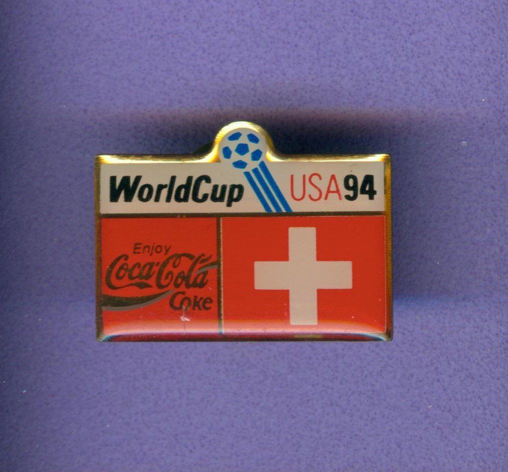 Coca-Cola Placchette & Badge: Coca Cola  World Cup USA '94 – Usato da Winterthur venduto da Sammleroase