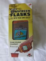 NEW! Novelty Sunscreen Booze Flasks - Summer Fun - 2 Pack 🍹