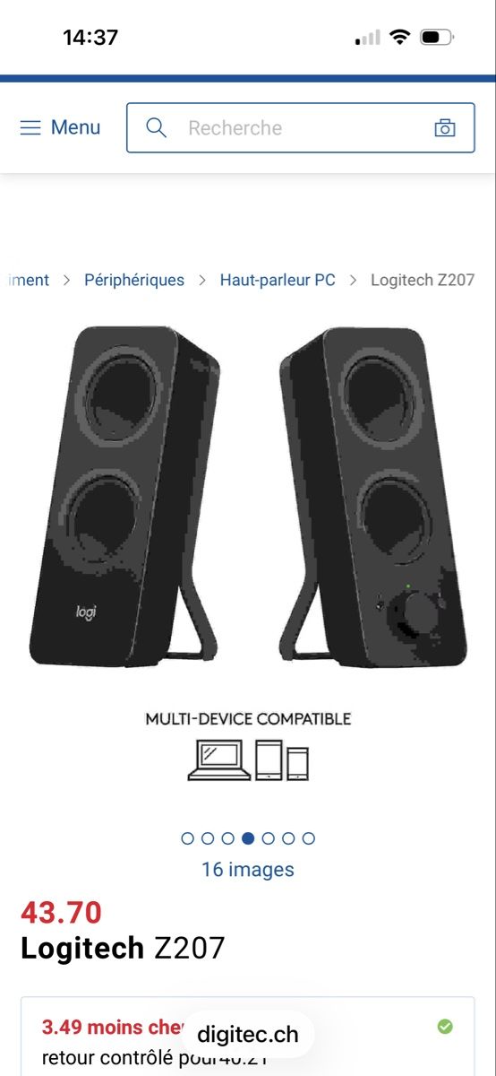 Logitech Casse acustiche: Haut parleurs PC logitec – Usato da Pully venduto da ama_vdv9 1
