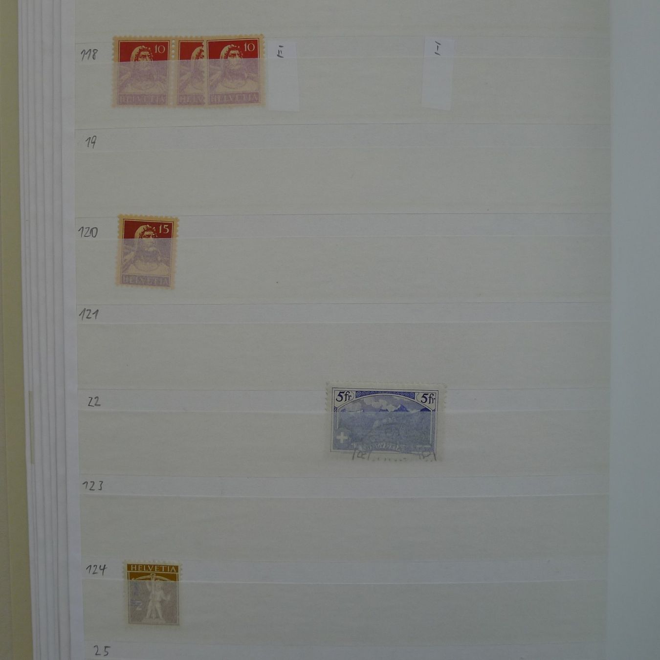 Alle Briefmarken: 1907-1944, LAGERBUCH CH-Marken, postfrisch ** + gestempelt! – Gebraucht aus Sursee von Luzernerraute 5