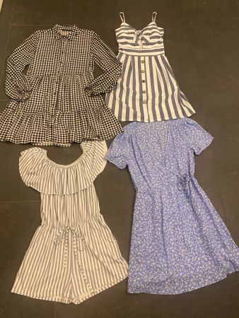 4 Stk. Kleider/Jumpsuit-Set Gr. S