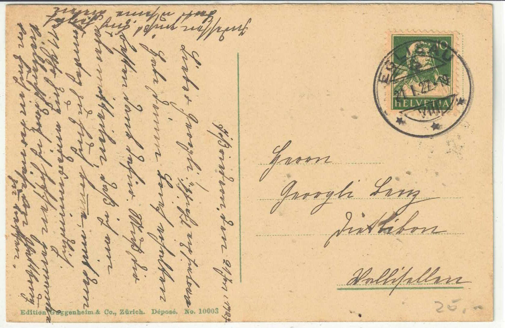 Cartoline postali: Eglisau - Hauptstrasse - Litho – Usato da Ettingen venduto da Kartenplanet 1