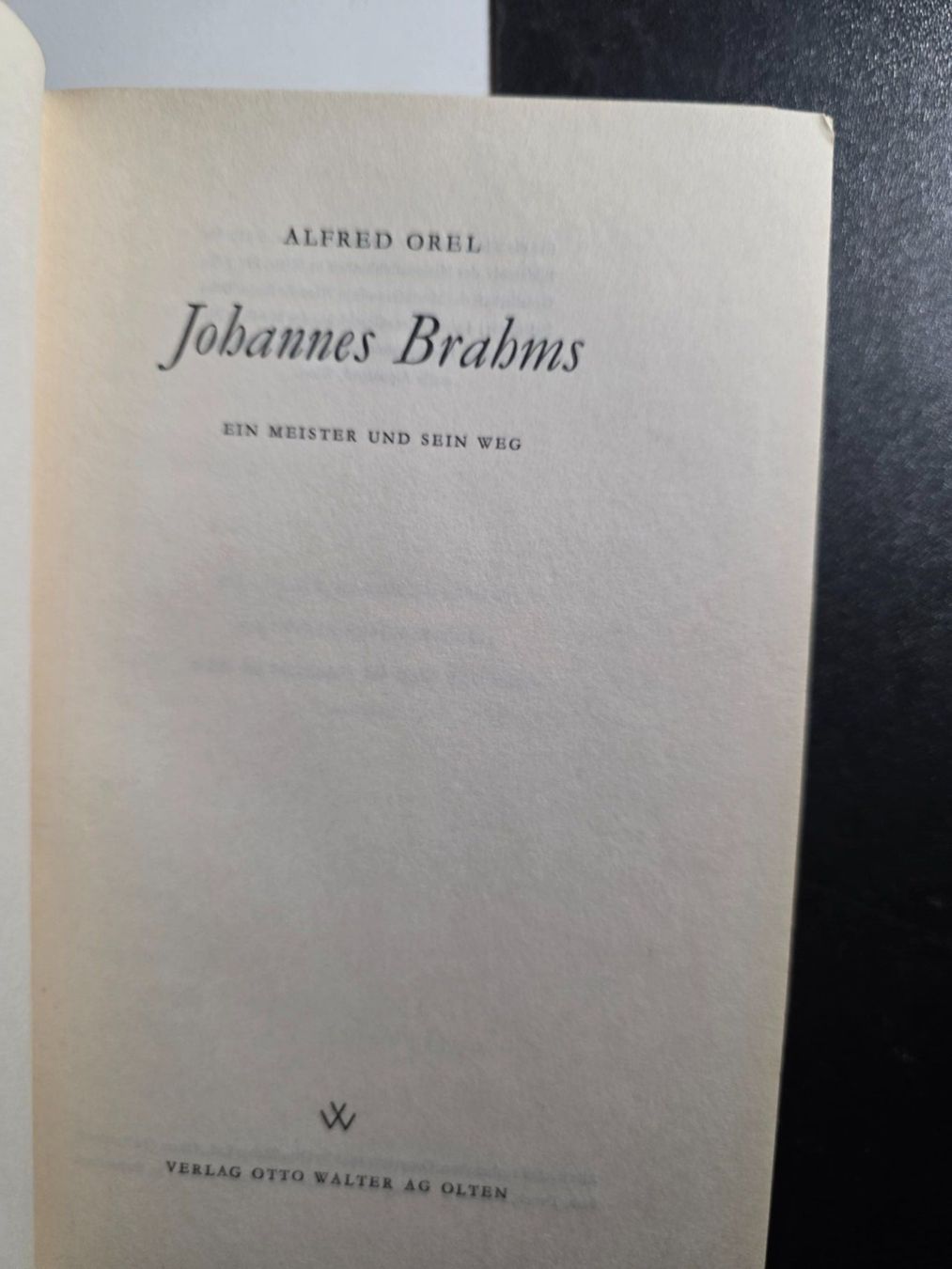 Libri: Alfred Orel - Johannes BRAHMS - 1948 – Usato da Walterswil BE venduto da Lonitti 5