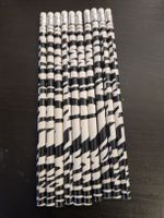 Schwarz-Weiss Zebra Bleistifte Set, 10 Stk - Neu 🦓