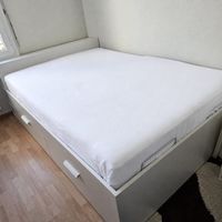 Bett Brimnes 140x200 cm, inkl. Matratze und Lattenrost
