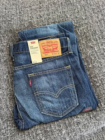 Levis Jeans 34x32 514 Straight Fit Men's