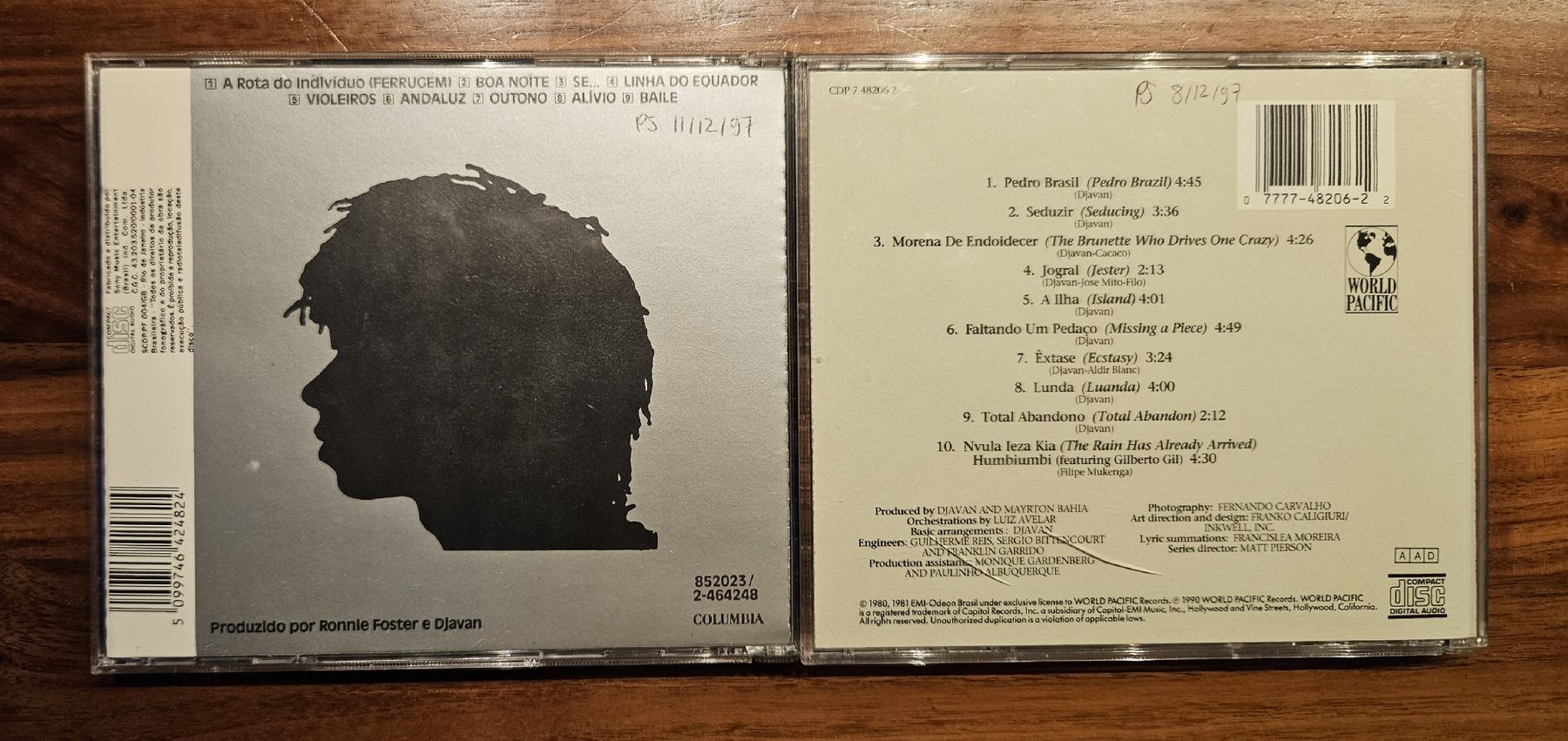 CD: 2 CDs Brasil: Djavan "Seduzir", "Coisa de ascender" – Usato da Zürich venduto da phillyboy2007 1