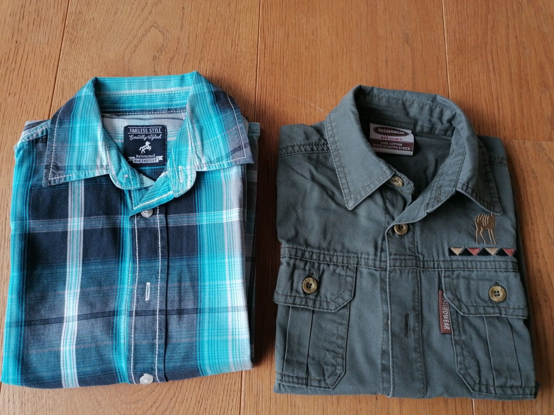 Hemden, T-Shirts & Polos: Zwei hübsche Hemden, Gr 116 – Gebraucht aus Mauren von juma0001