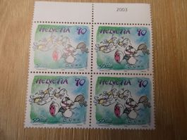 Diddl Briefmarkenblock (4 Briefmarken) ungestempelt Fr. -.90