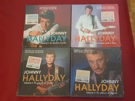 Lots 4 cd plus livres Johnny Hallyday