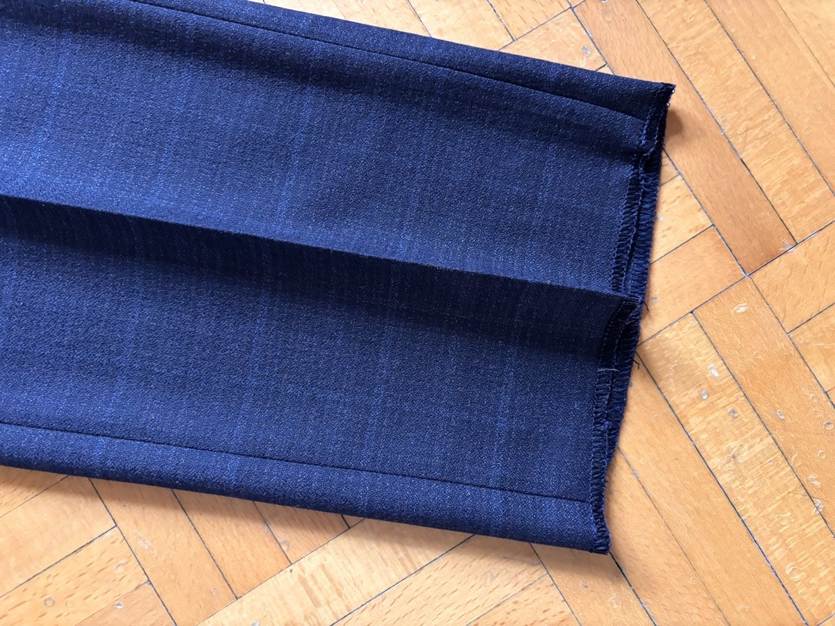 Pantaloni: Men's Dark Blue Checked Dress Pants – Nuovo (secondo la descrizione) da Zürich venduto da Grothschild 4