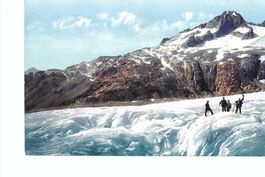 Nägelisgrätli, Uebergang über Rhonegletscher; Grimselwelt