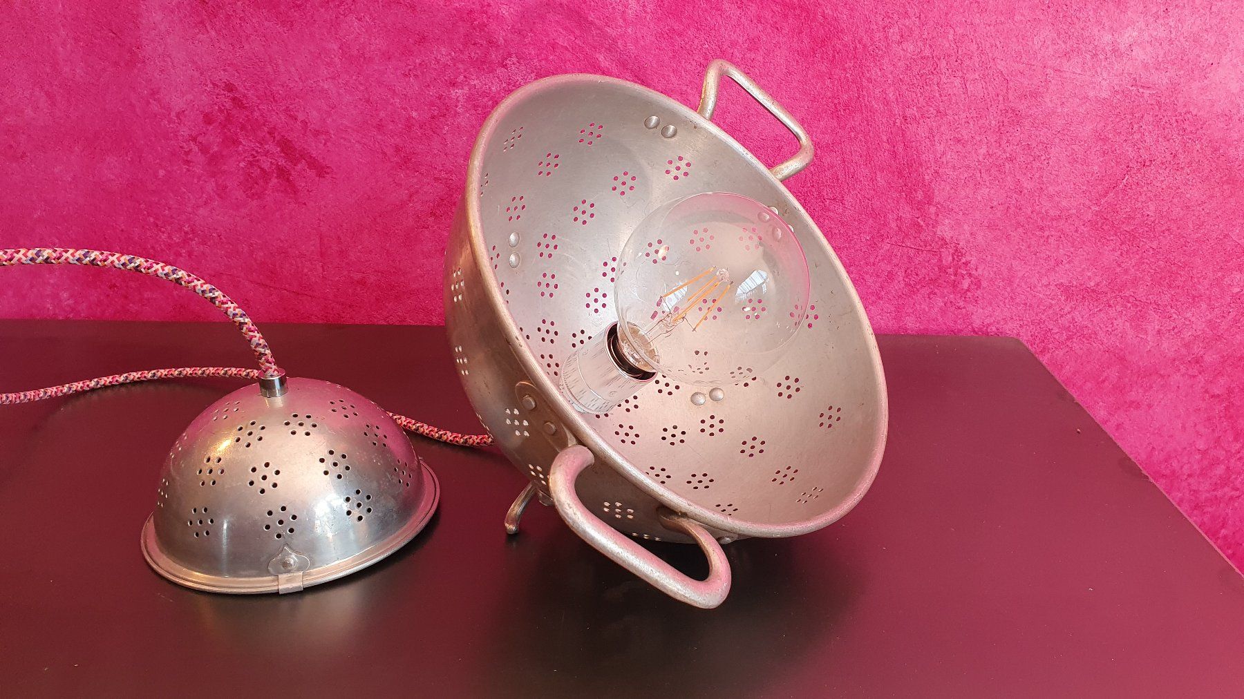 Lampen: Upcycling Löcherbecken Hängelampe – Gebraucht aus Biberist von stang4eva