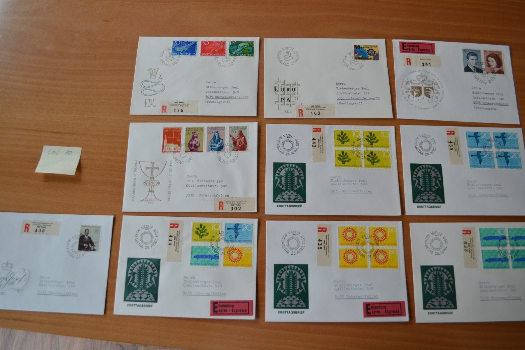 Alle Briefmarken: Brief FDC – Gebraucht aus Beinwil am See von kajak55